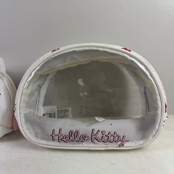 The Crème Shop × Hello Kitty White Travel Makeup Pouch / Bag Set - Picture 8 of 12